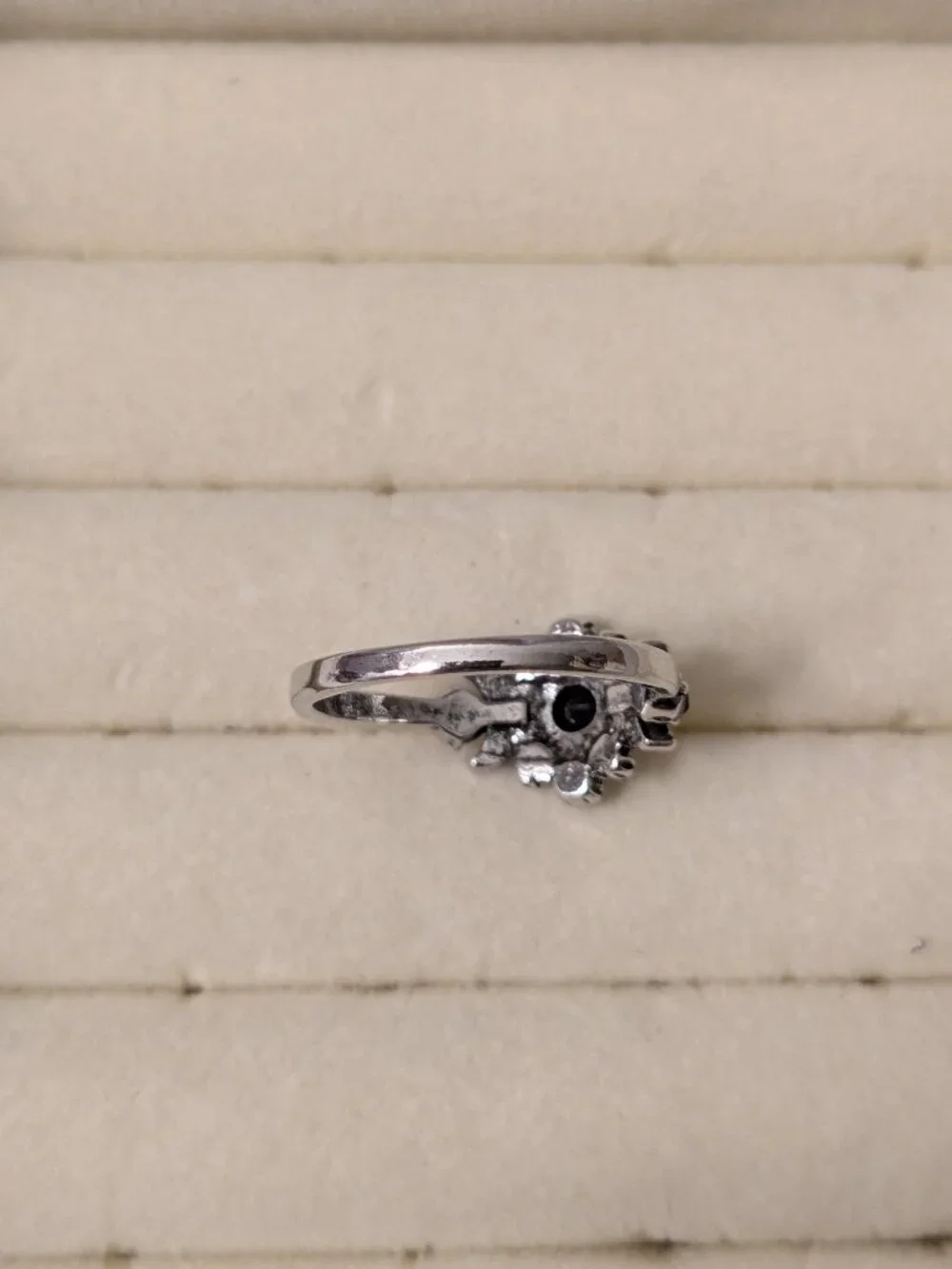 New!  Size 10.5 Mystical Moon Black Stone Ring